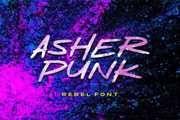 Asher Punk: A Fresh Display Font for Digital Branding