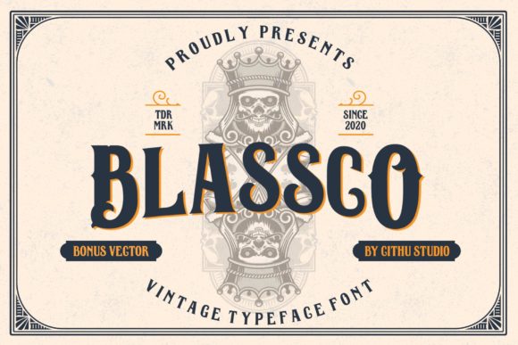 Blassco: A Vintage Display Font with Editorial Confidence