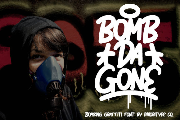 Bomb Da Gone: A Graffiti Display Font That Cuts Through the Feed