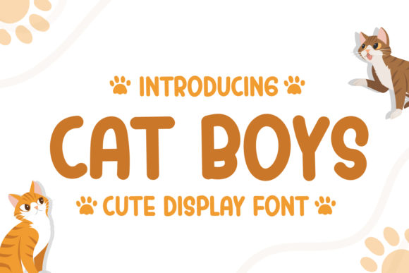 Cat Boys: A Friendly Display Font That Lifts Your Brand