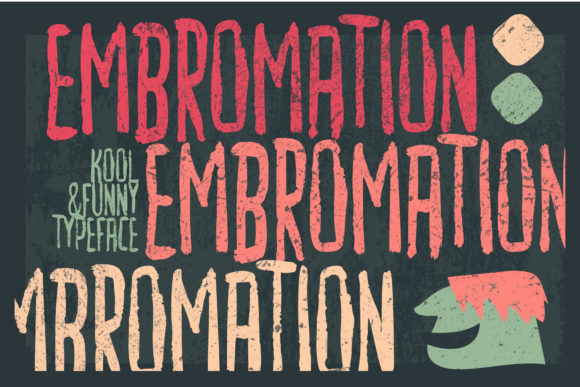 Embromation: A Display Font with Editorial Grit and Charm