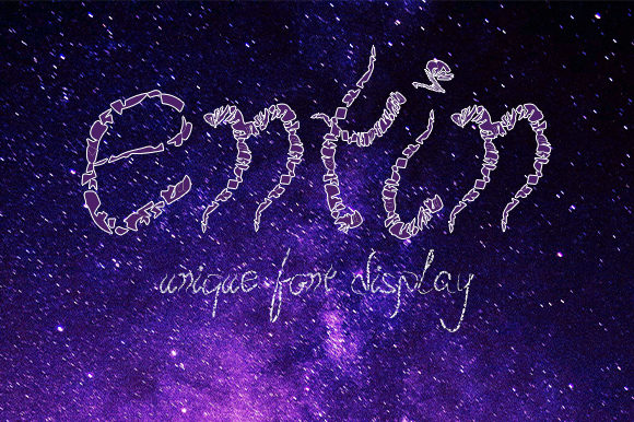 Entin: A Display Font That Feels Like Handmade Magic