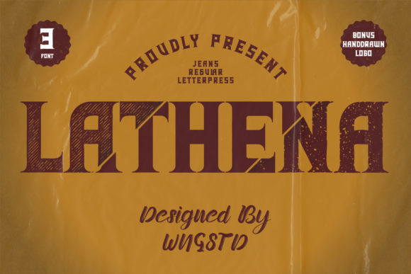 Lathena: A Vintage Display Font That Elevates Handmade Goods