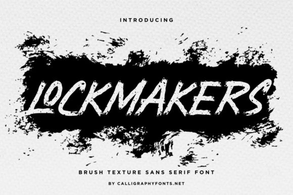 Lockmakers: A Textured Display Font for Editorial Warmth
