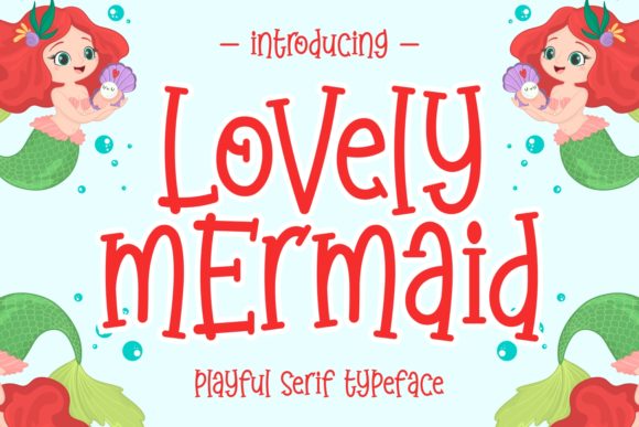 Lovely Mermaid: A Playful Display Font for Dreamy Digital Moments