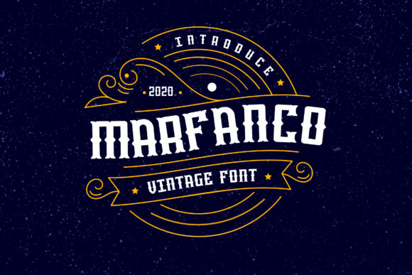 Marfanco: A Bold Vintage Display Font for Handmade Makers
