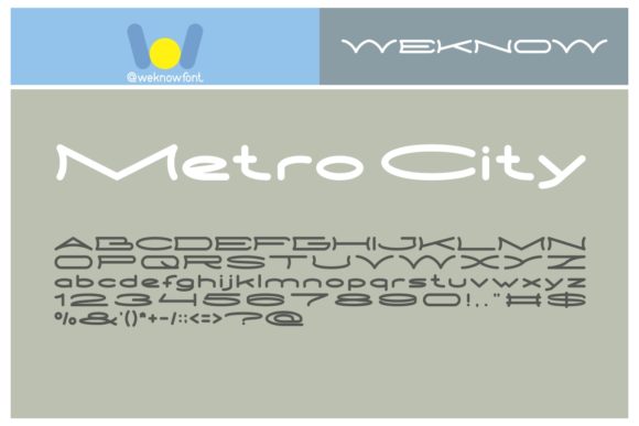 Metro City: A Clean, Confident Display Font for Small Business Branding