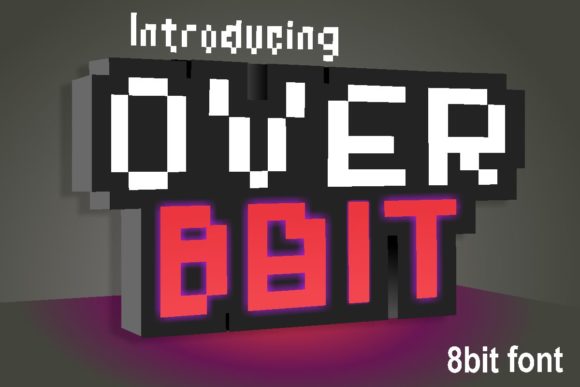Over 8 Bit: A Sci-Fi Display Font That Gives Small Brands Instant Edge
