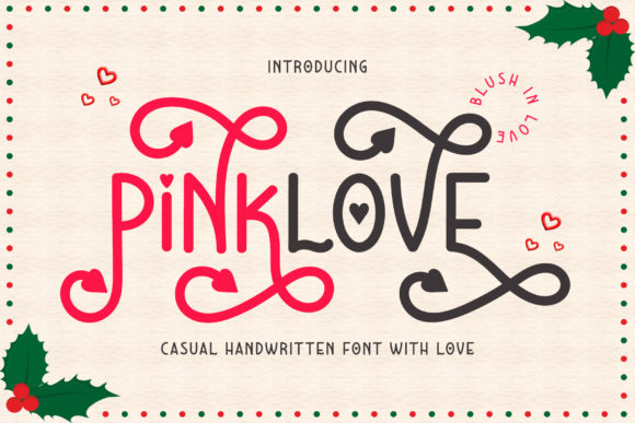 Pinklove: A Display Font That Delivers Romantic Clarity