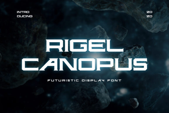 Rigel Canopus: A Bold, Futuristic Display Font for Handmade Creators