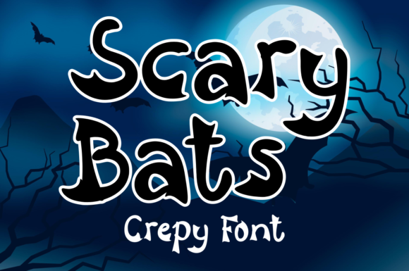 Scary Bats: A Display Font That Screams Halloween Clarity