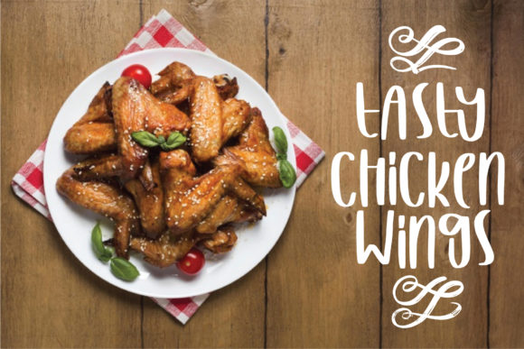 Tasty Chicken Wings: A Sweet, Stylish Display Font for Branding