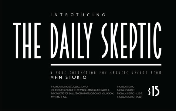The Daily Skeptic: A Display Font for Bold Digital Identity