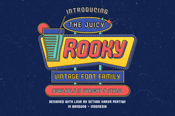 The Juicy Rooky: A Vintage Display Font That Sells