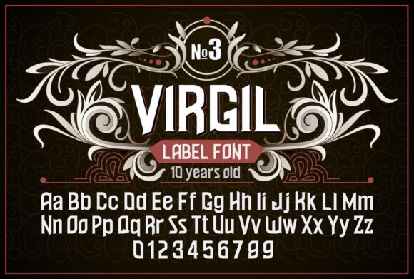 Virgil: A Vintage Display Font That Elevates Digital Branding