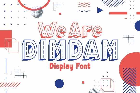 We Are Dimdam: A Display Font That Makes Your Headlines Pop